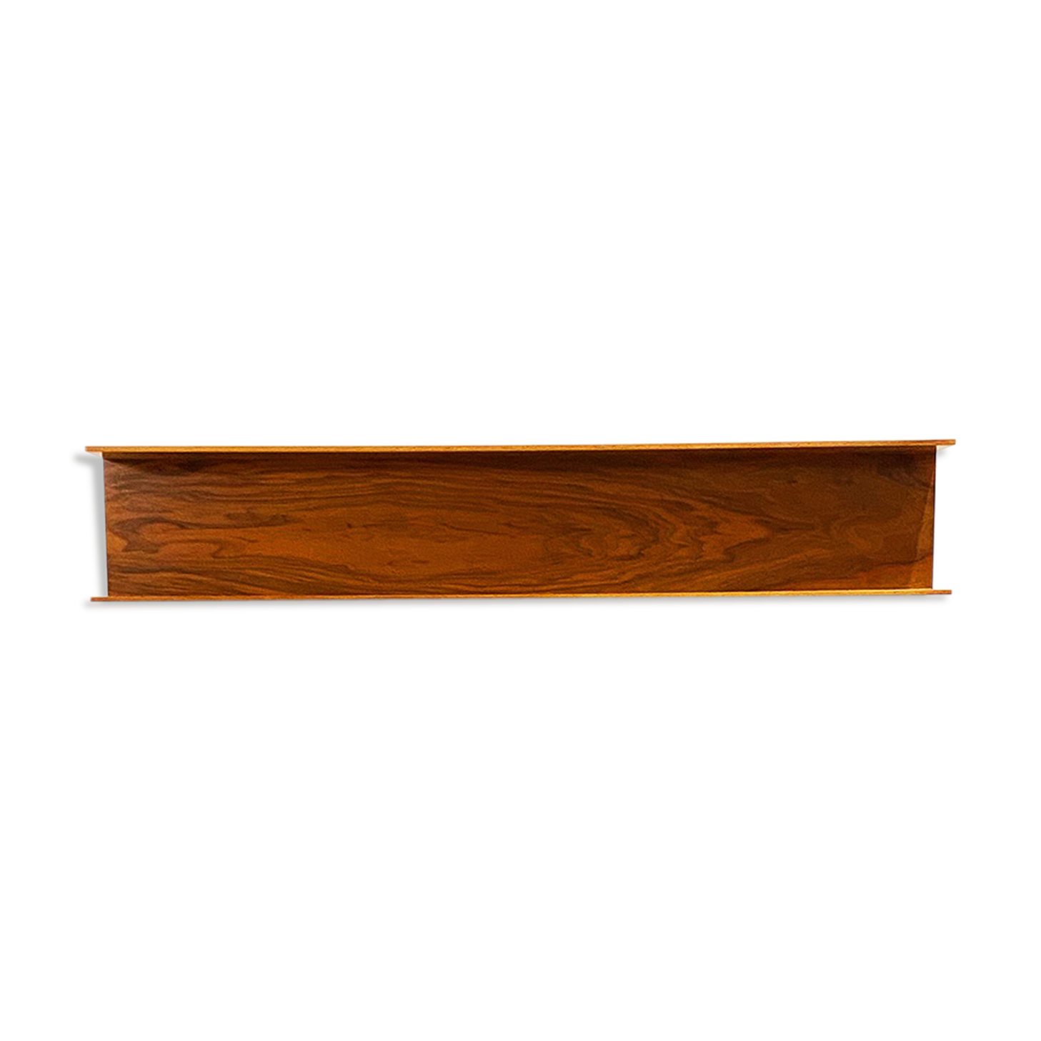 Mid-Century Modern Teak wall-mounted shelf by Walter Wirz for Wilhelm Renz, 150cm, 1960s