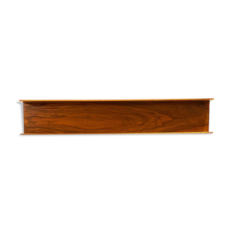 Mid-Century Modern Teak wall-mounted shelf by Walter Wirz for Wilhelm Renz, 150cm, 1960s