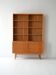 Bibliothèque de rangement vintage scandinave en chêne