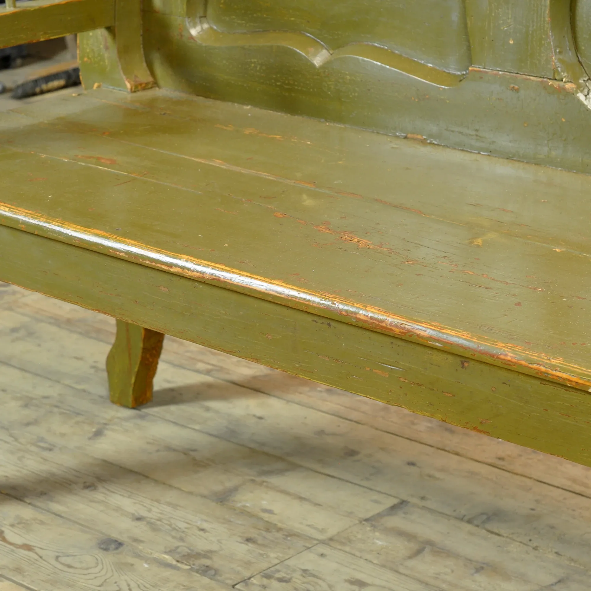 Antique pine bench, 1900s