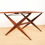 Vintage Scandinavian table, high and low, in teak by Frederik Kayser 1960.