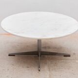 Mid-Century Marble Round Coffee Table, 1960s