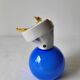 Wall lamp in porcelain and opaline