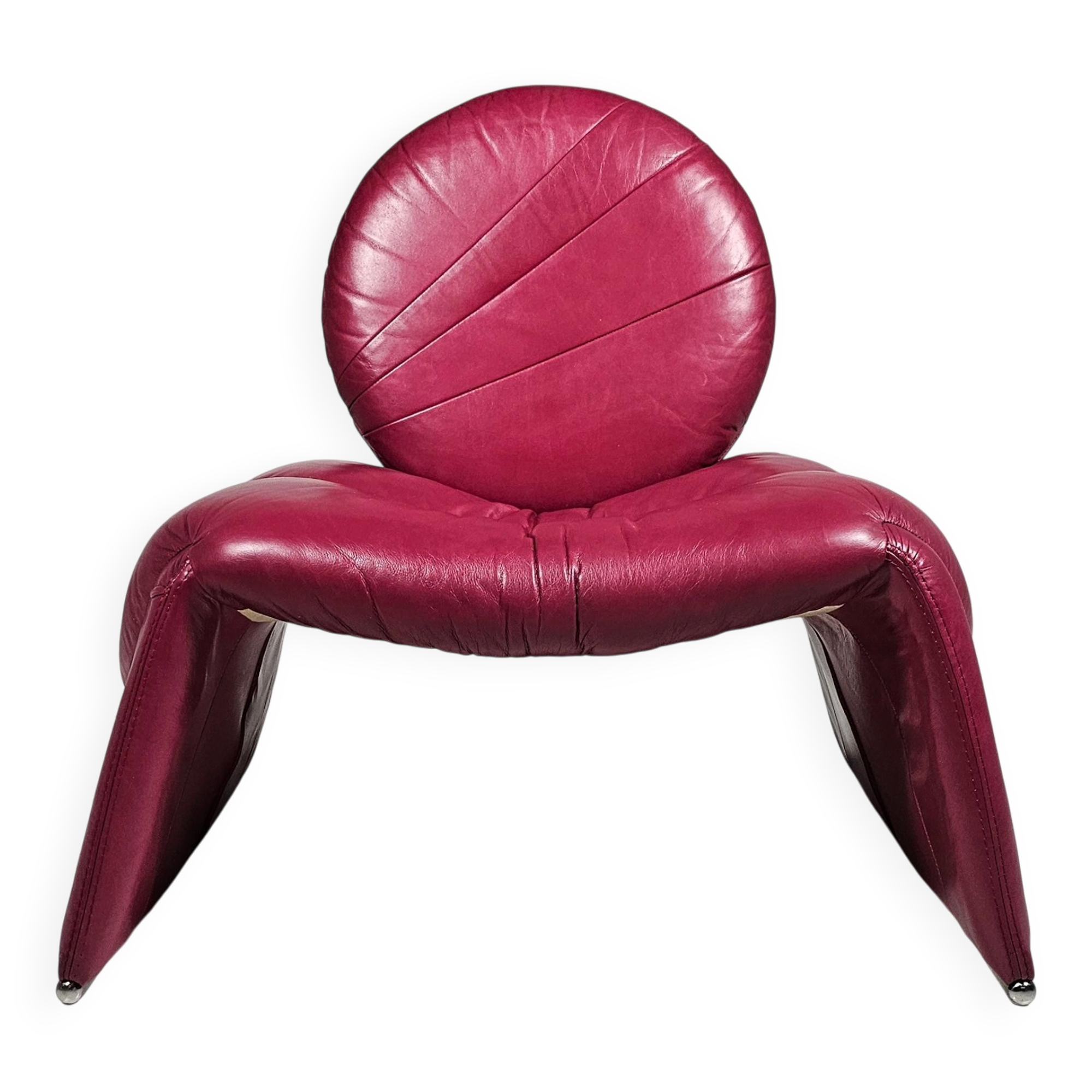 Calypso pink chaise longue by Vittorio Introini for Saporiti, Italy, 1970.