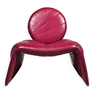 Calypso pink chaise longue by Vittorio Introini for Saporiti, Italy, 1970.