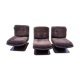 Set of 3 Albert Jacob easy chairs for Grosfillex 1970