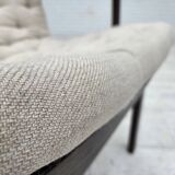 1970s, Scandinavian armchair, furniture wool, dark beech wood.