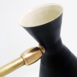Black casserole lamp