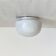 Small half-spherical half-moon wall light ceiling light 14 cm opaline