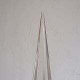 Glass paper press signed Archimède Séguso. Obelisk.