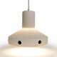 Lampe suspendue en céramique mate émaillée / années 1970