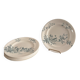 Lot 6 Plate Plates Faience Longwy Model Mignon