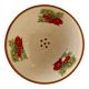 Small vintage ceramic drainer with radish pattern stoneware effect