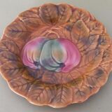 Plate slurry apples Sarreguemines early twentieth century