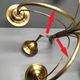 CVL (Val de Loire Creations) ~ Chandelier ~ Chatelet Collection - 5 lights ~ Burnished brass - 21st century