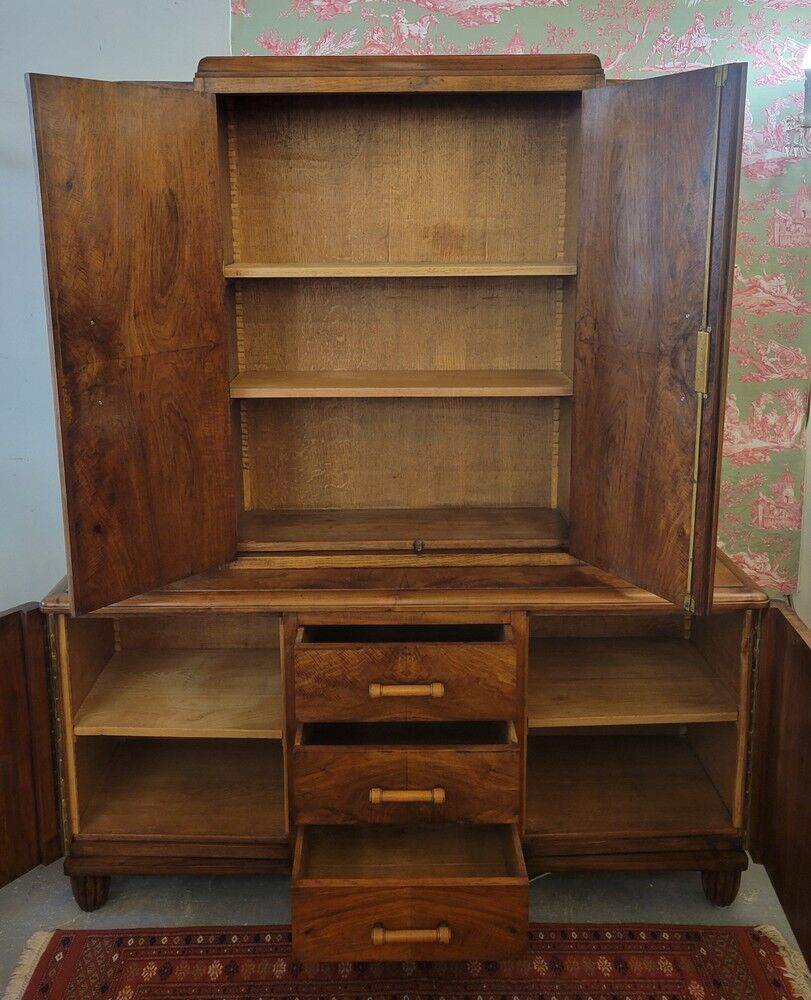 Ensemble bureau et bibliothèque art-déco