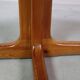 Scandinavian solid pine extendable dining table