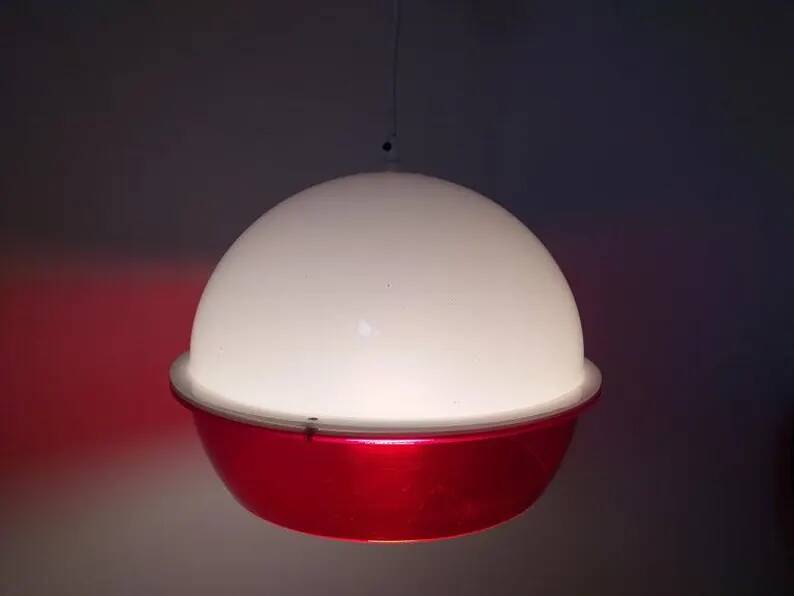 Midcentury Pendant in Style Harvey Guzzini, Space Age, Italy, 1970s