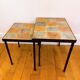 Nest tables in ceramic and metal