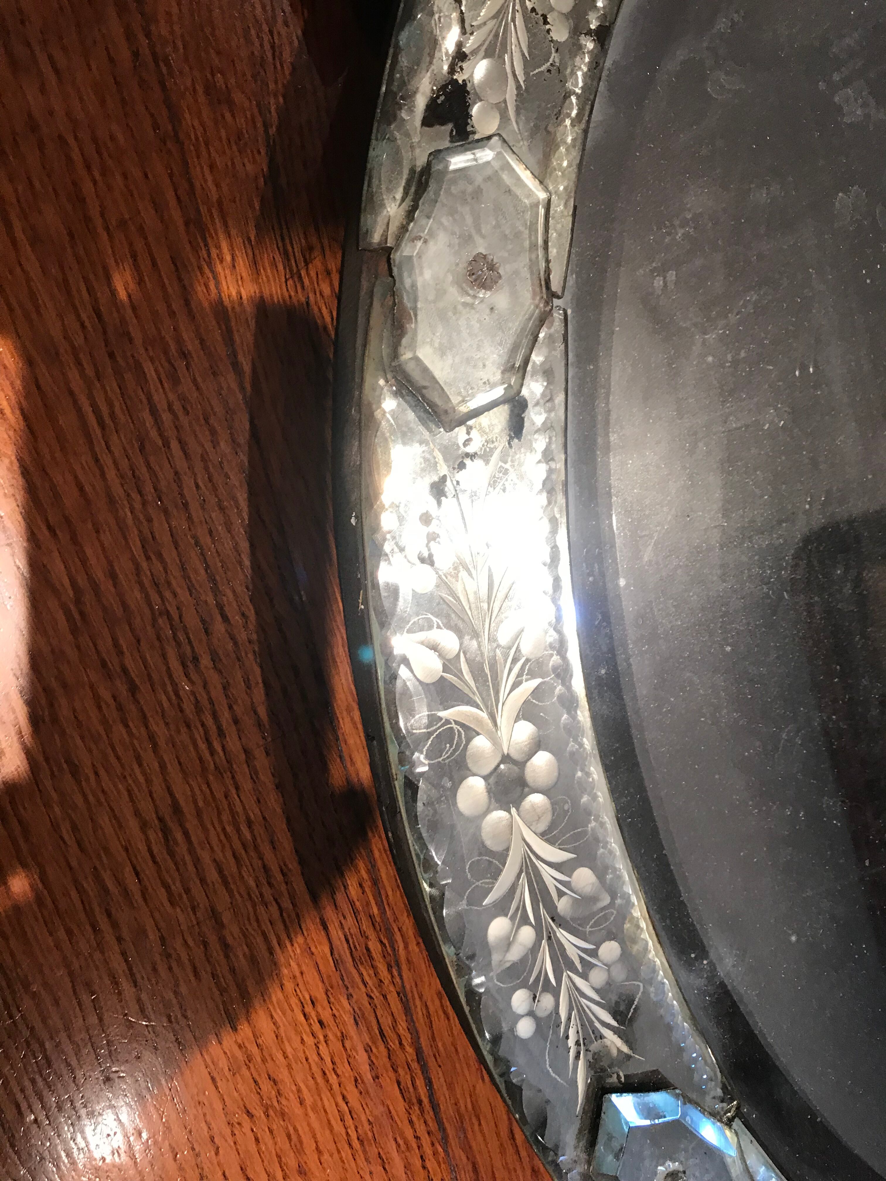 Ancient venetian mirror 1900 50x94cm