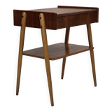 1970s, Swedish side table by AB Carlstrom with drawer, teak wood.