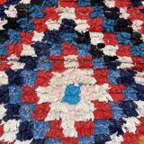 Tapis Berbère Boucherouite coloré - 85 x 153 cm