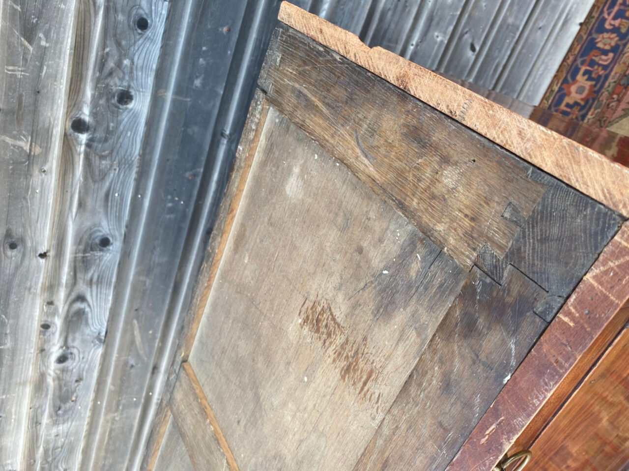 Secretary to abattant in mahogany period consulate xix eme century