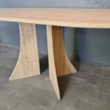 Vintage travertine dining table