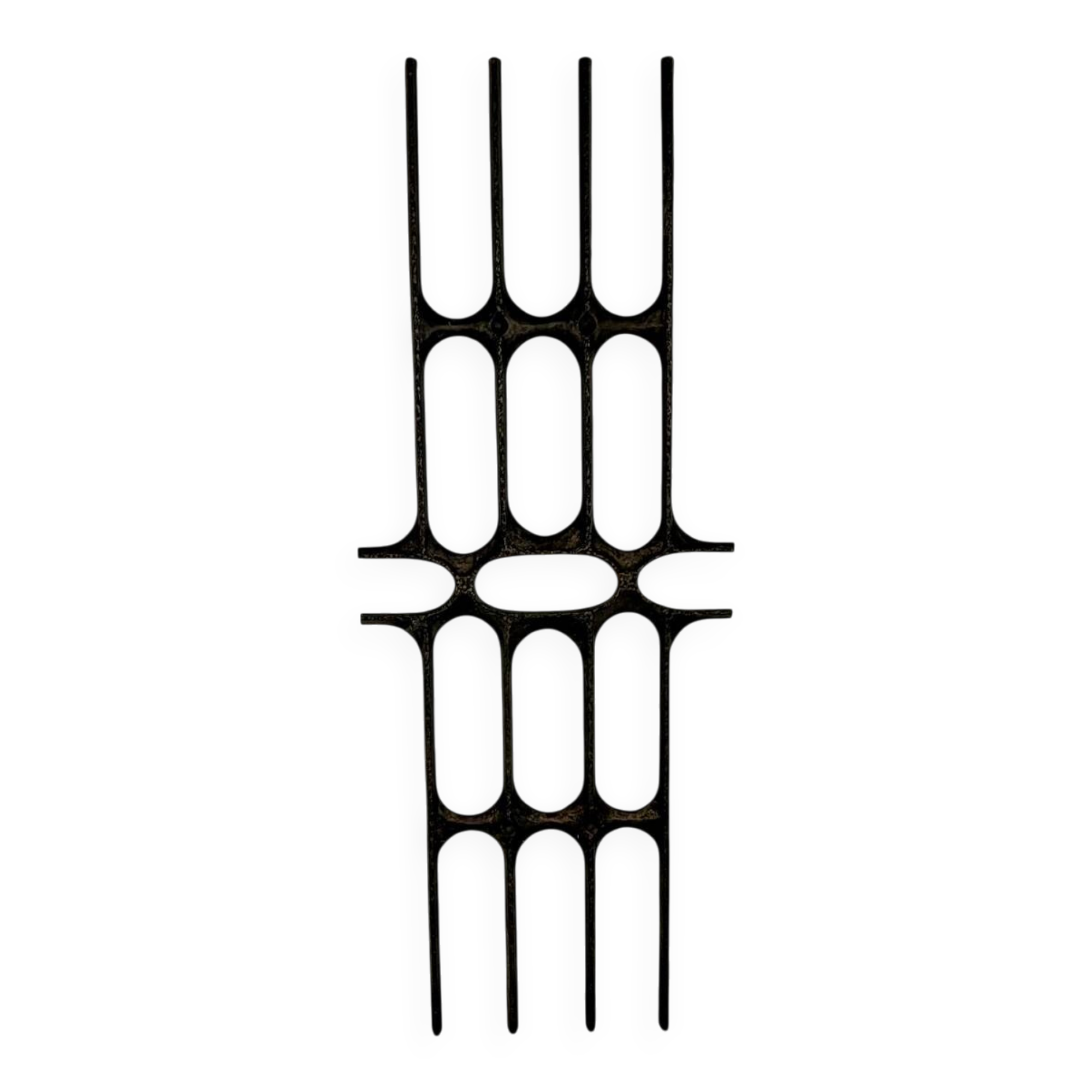 XXL wall sculpture in cast aluminium, 1970s Brutalist design.