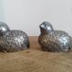 Silver-plated Quail Partridge salt and pepper shakers