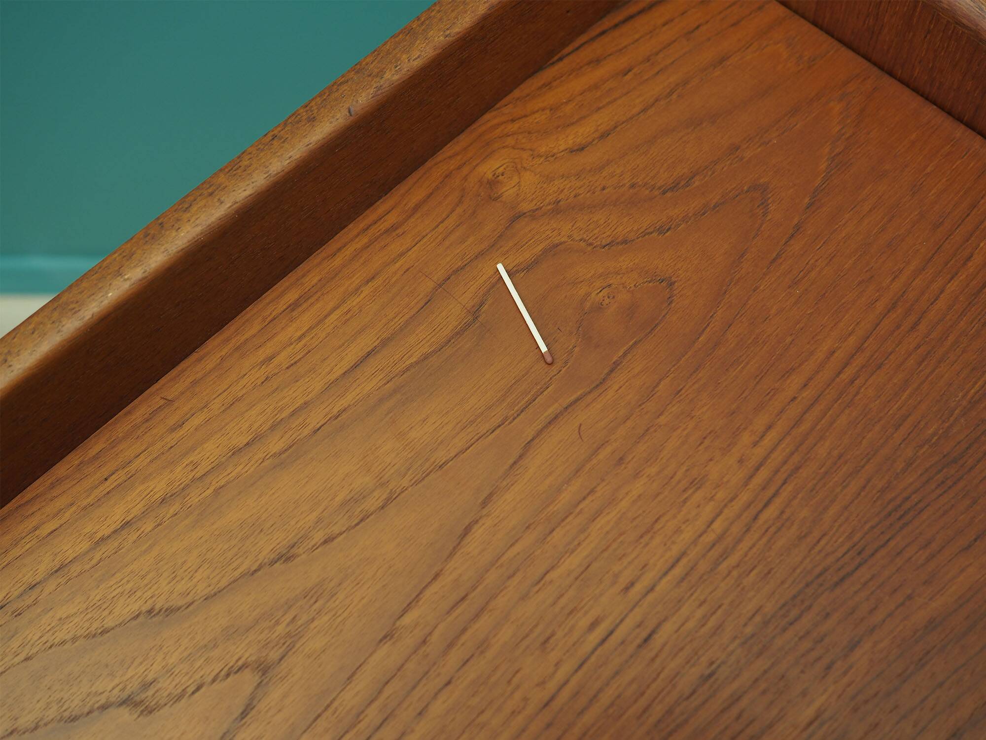 Teak dressing table, Scandinavian design, 1960s, manufactured by SW Finland