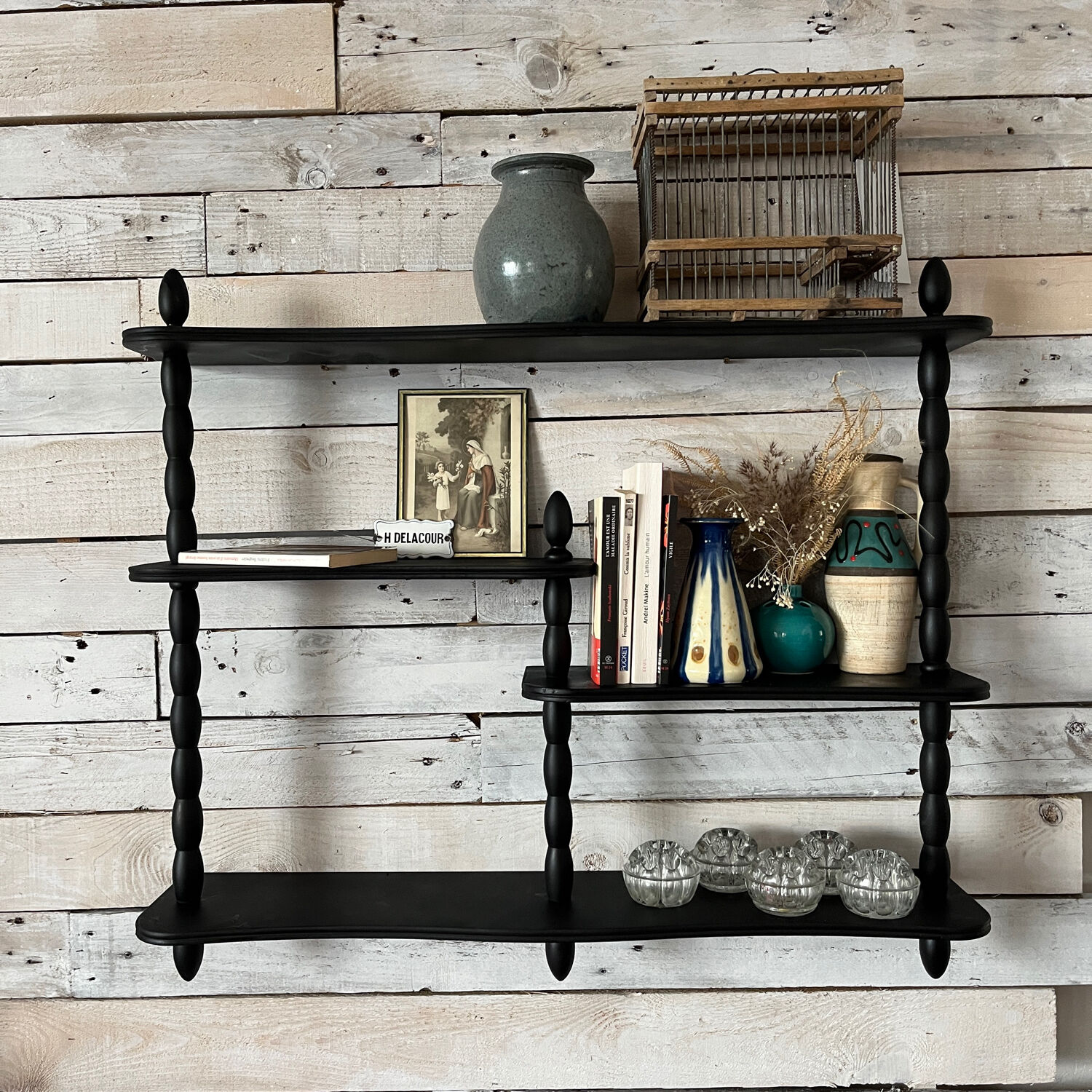 Blackened Napoleon shelf