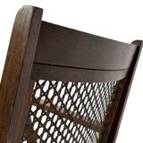 Art Deco oak armchair with webbing 1950s minimalist