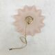 Vintage flake suspension in pale pink transparent glass