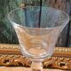 Large tasting glass with an old golden coat of arms – signed Jeanne Châtel