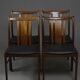 Ensemble de 4 chaises danoises en massif d'afomosia, années 60