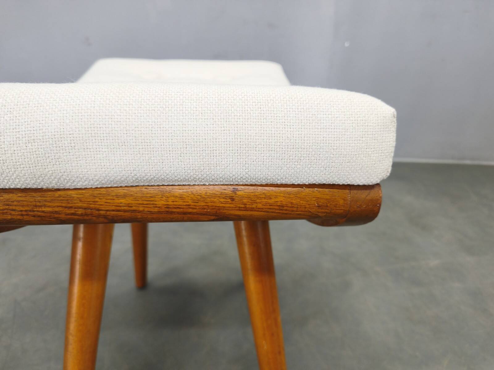 Pair of Mid-Century Maple Wood Stools, 1960, Czechoslovakia