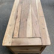 18th-century stripped chest in solid walnut