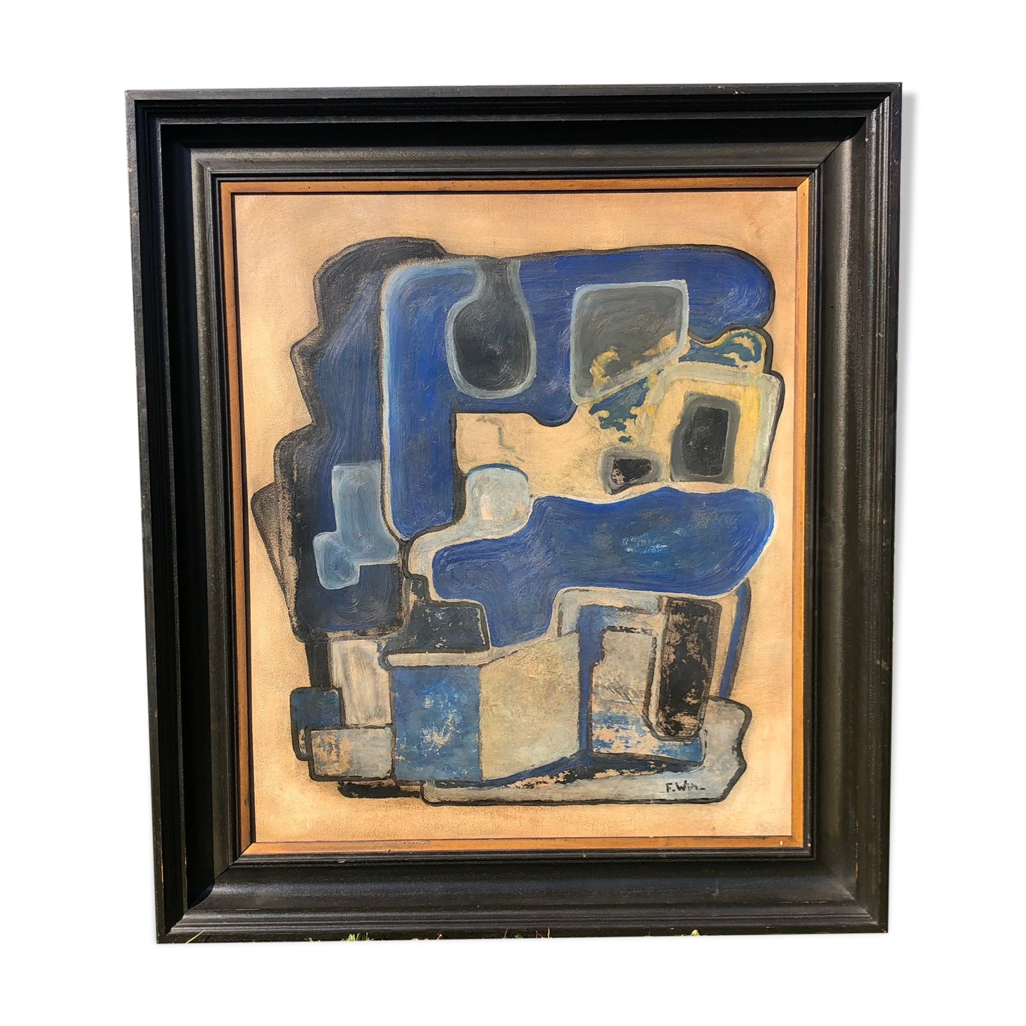 Abstract oil painting