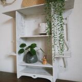 Old patinated wooden shelf