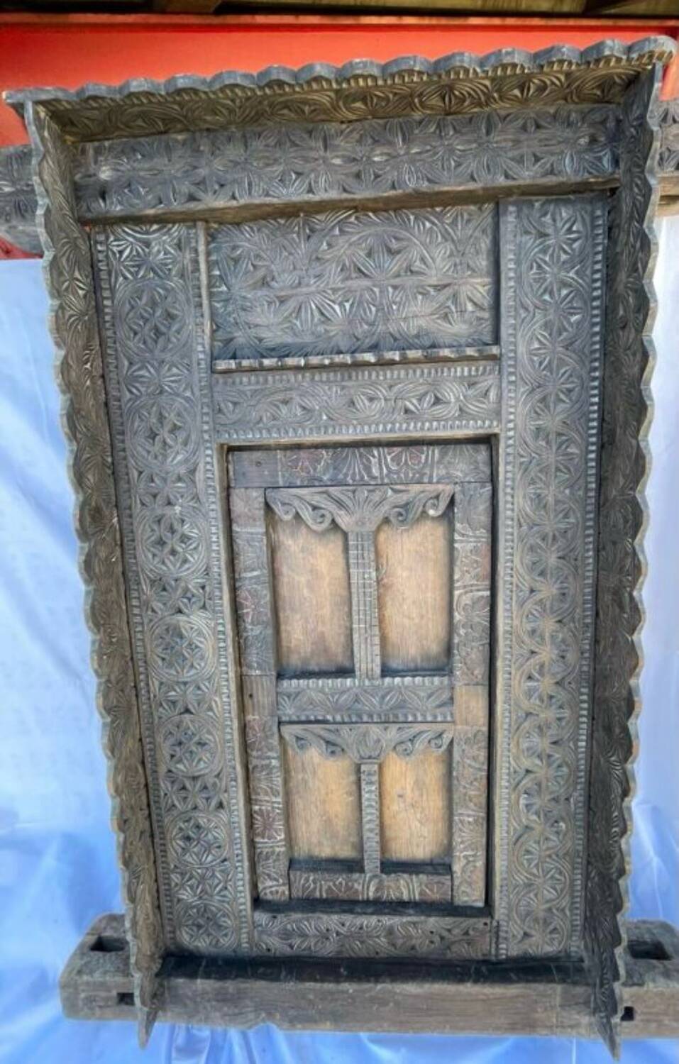 Large ancient door from the Himalayas.