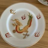 Japanese service with golden dragon pattern