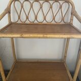 Small Rattan & Bamboo Shelf