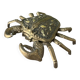 vintage brass crab decor ashtray