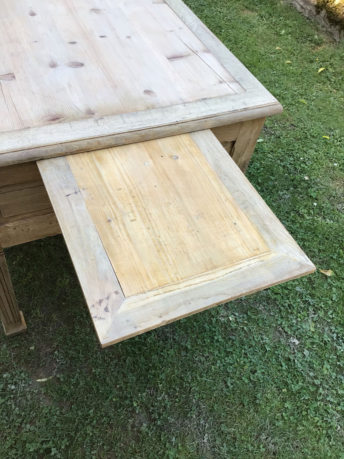 Pickled oak desk