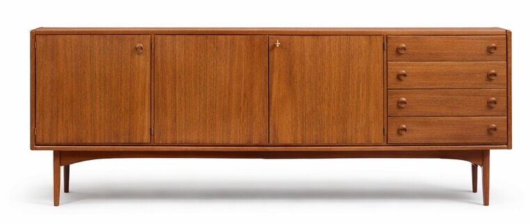 Vintage Scandinavian sideboard, teak sideboard from the 60s, 70s.