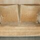 Howard & Sons / Chairs Ltd two-seater canapé with feather-filled cushions.