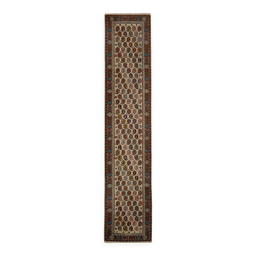 Turkish Handknotted Wool Oushak Rug 75 cm x 372 cm