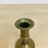 Vintage gold brass candle holder