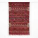Red Berber kilim rug 155x240 cm